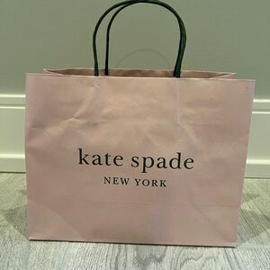 Kate Spade Blush Pink Shopping Bag 10” x 8” x 4.5”